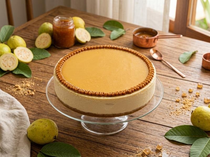 Cheesecake New York con Mermelada de Guayaba